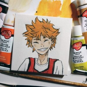 💜 Hinata Shoyo Painting